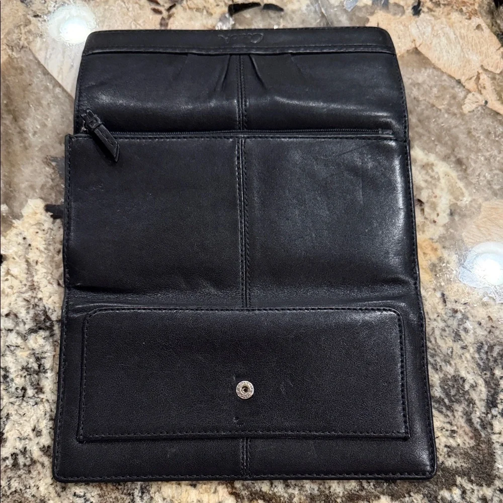 COACH Midnight Black Leather Clutch - Picture 5 of 5